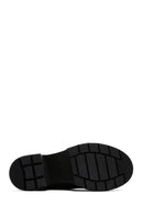 Women's Black Leather Heeled Chelsea Boots | Derimod