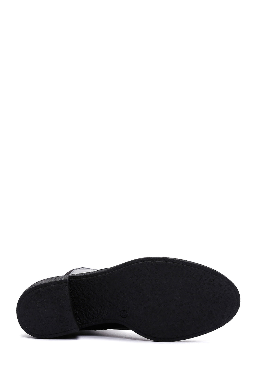 Women's Black Zippered Leather Boots