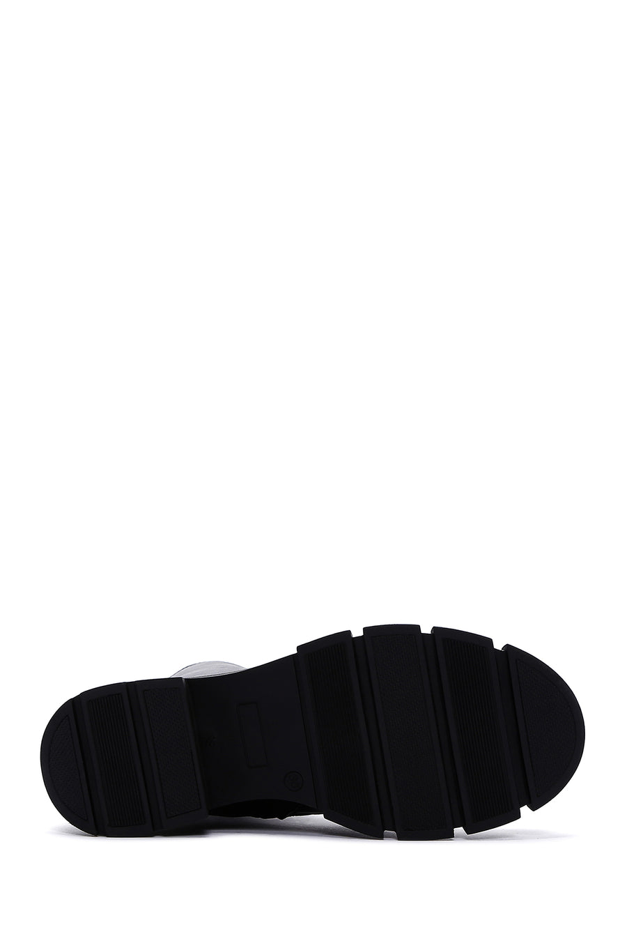 Women's Black Leather Zippered Boots