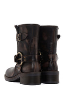Women's Brown Leather Boots | Derimod