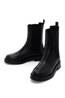 Women's Black Leather Chelsea Boots | Derimod
