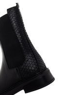Women's Black Leather Chelsea Boots | Derimod