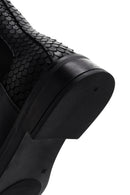 Women's Black Leather Chelsea Boots | Derimod