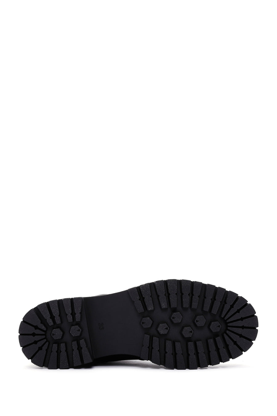Women's Black Leather Zippered Casual Boots