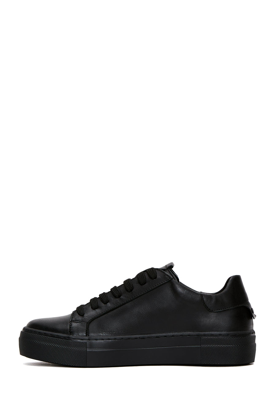 Women's Black Leather Sneaker