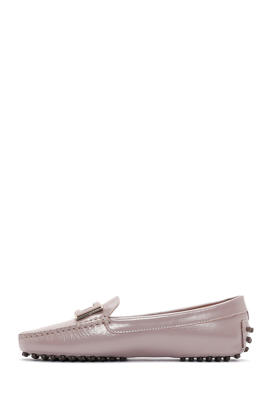 Women's Mink Patent Leather Buckle Loafer