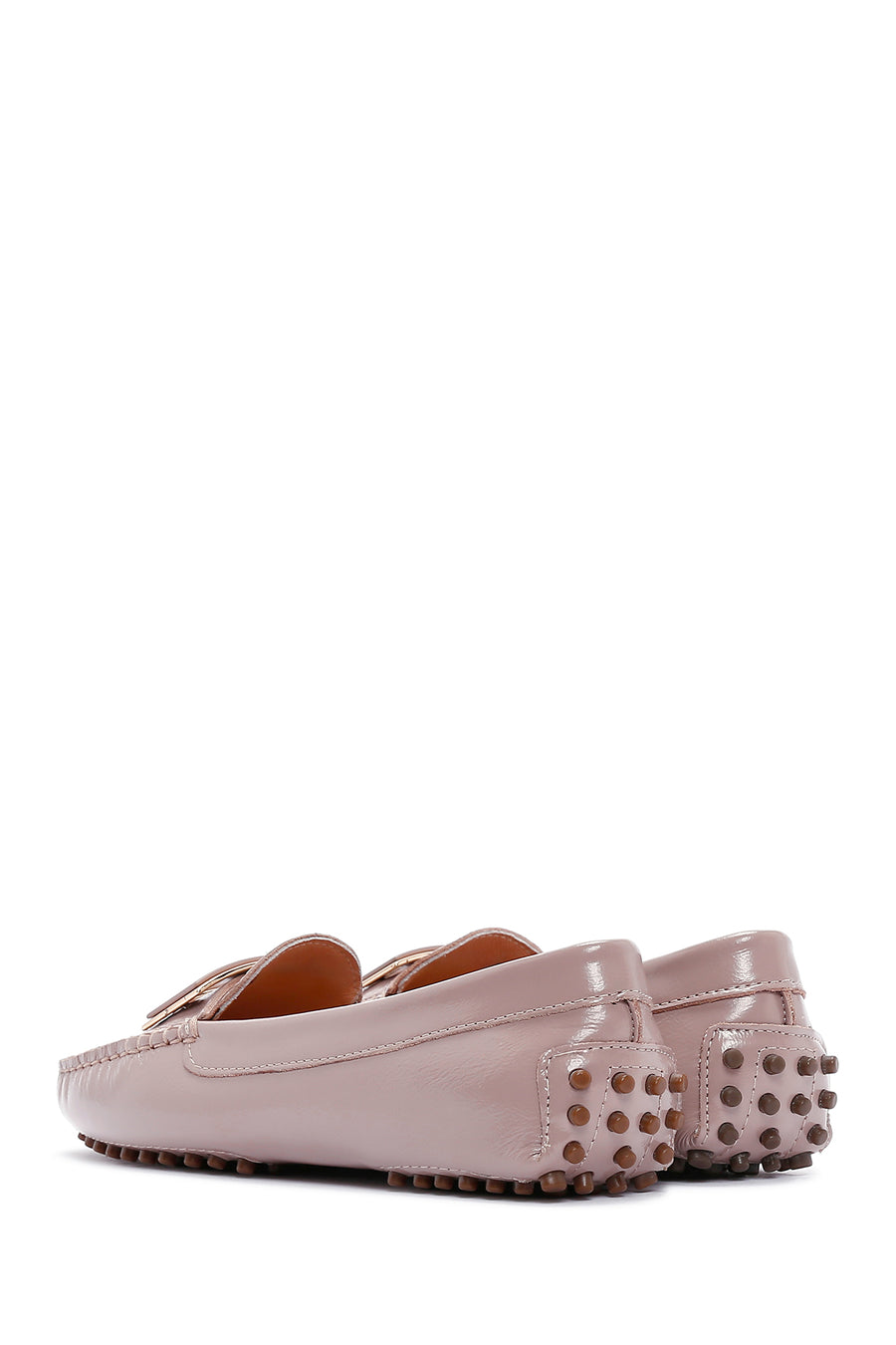 Women's Mink Patent Leather Buckle Loafer