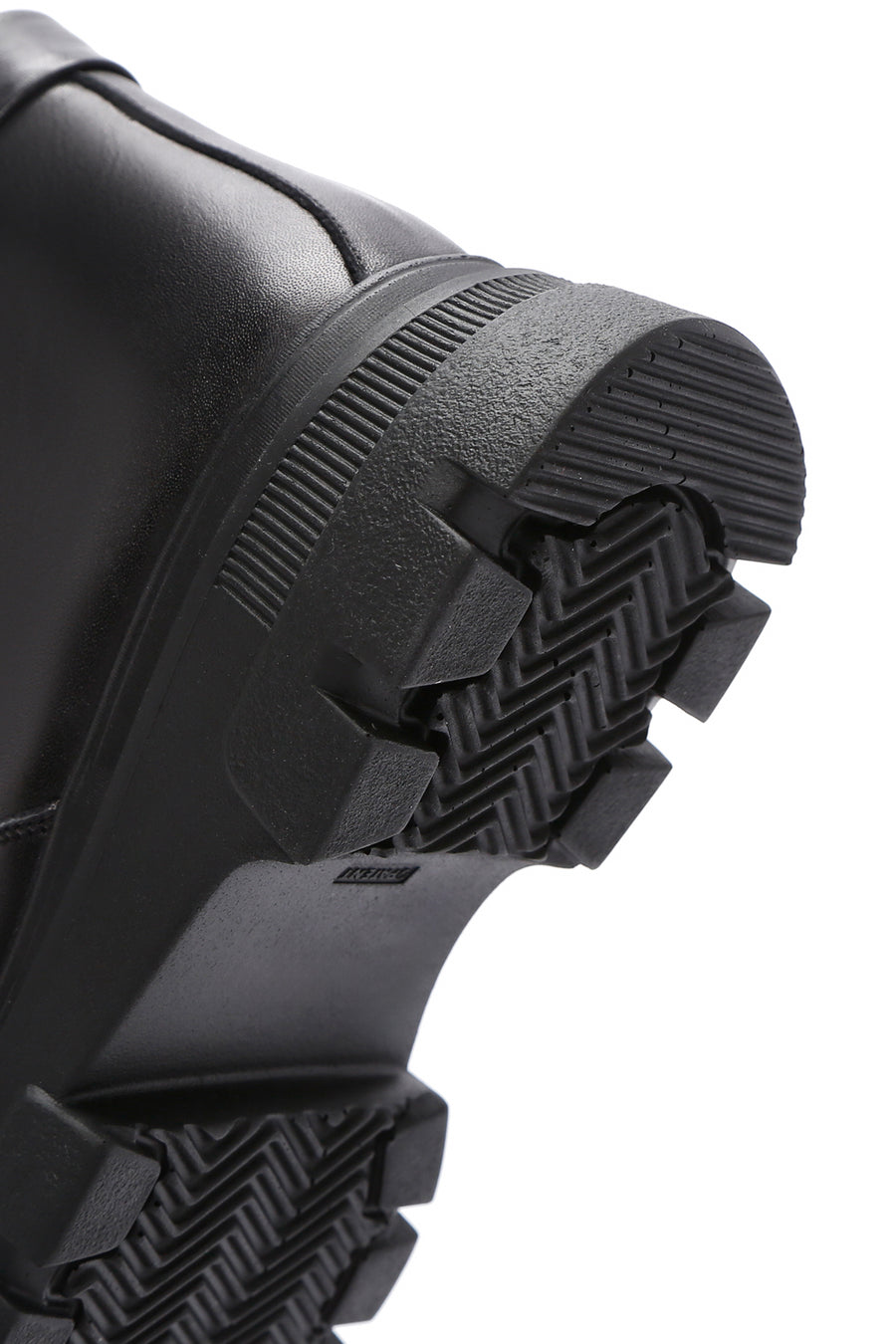 Women's Black Leather Zippered Comfort Boots