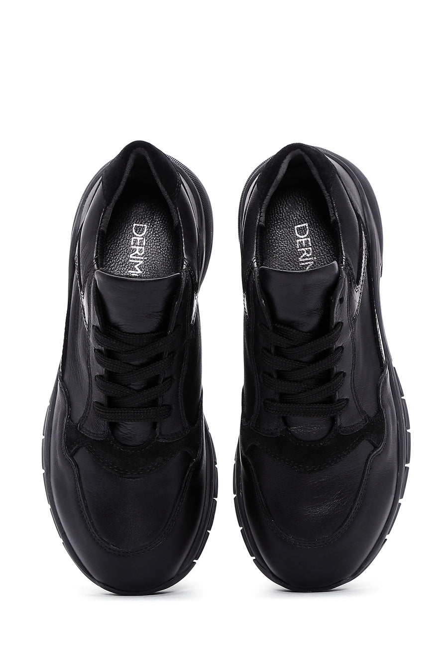 Kadın Siyah Deri Sneaker