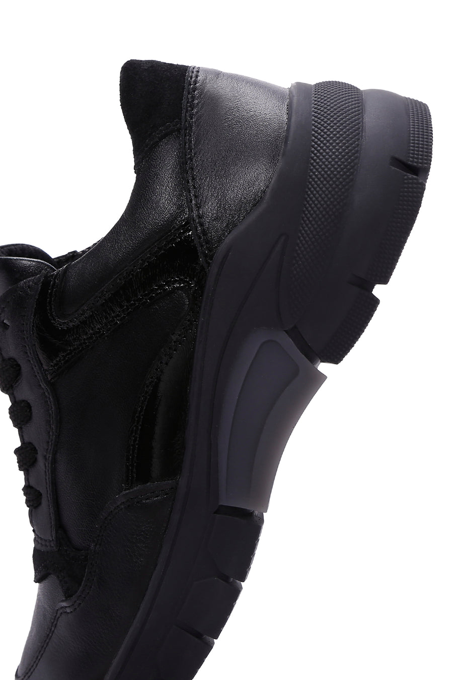 Kadın Siyah Deri Sneaker