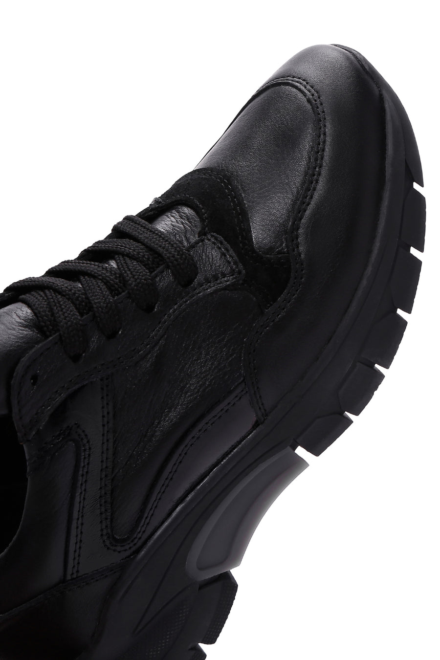 Kadın Siyah Deri Sneaker