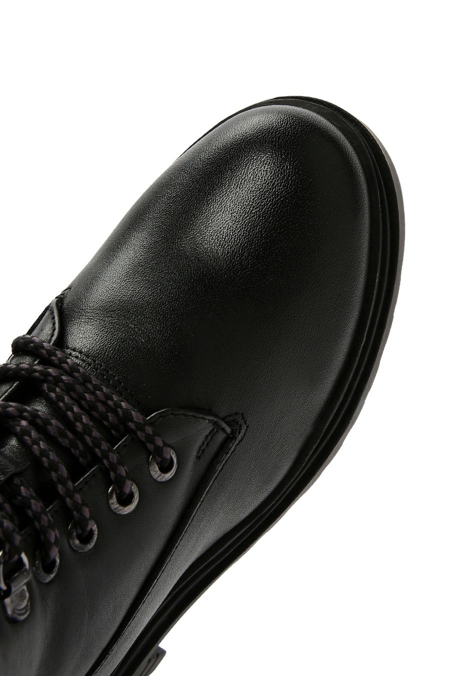 Women's Black Zippered Leather Boots