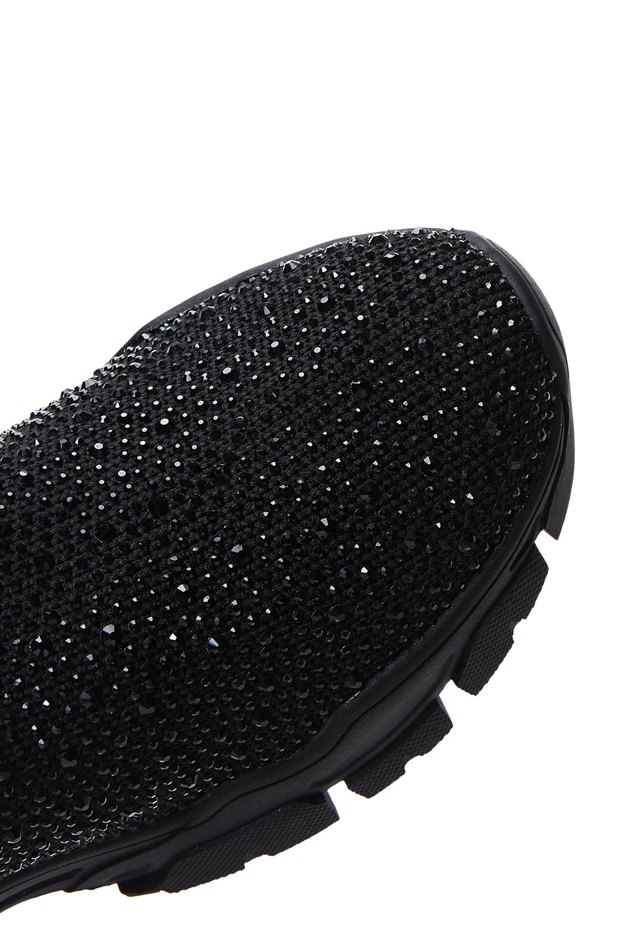 Women's Black Stone Thick Soled Sneaker