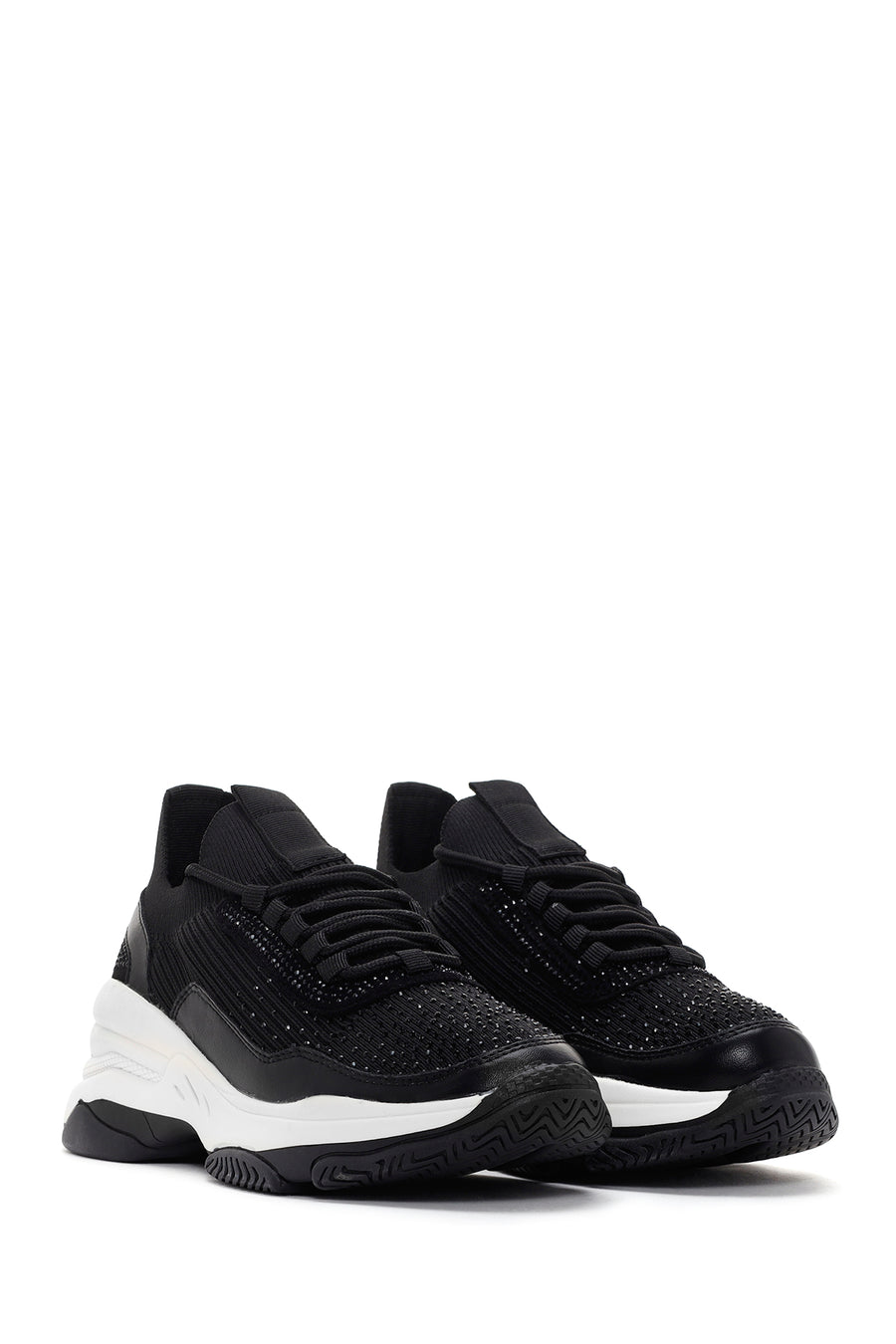 Kadın Siyah Kalın Tabanlı Sneaker