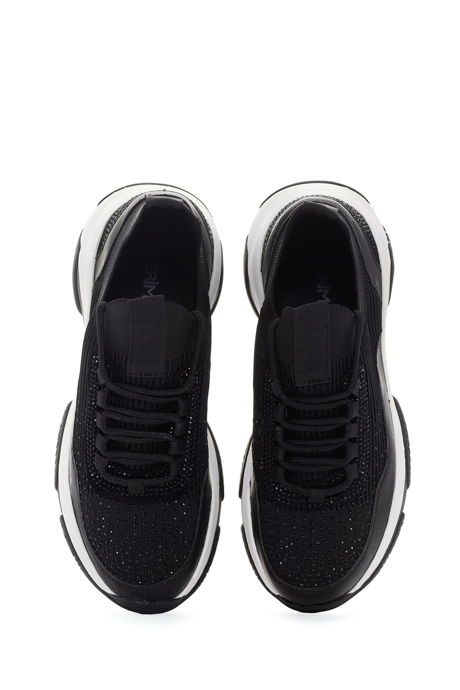 Kadın Siyah Kalın Tabanlı Sneaker