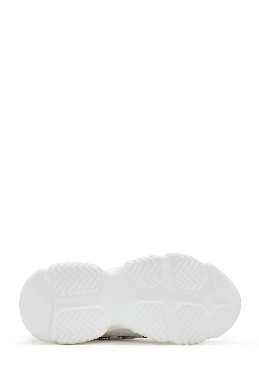 Women's White Thick Soled Sneaker