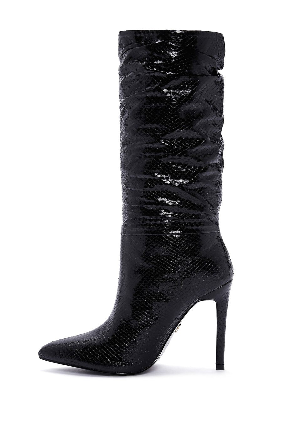 Women's Black Thin Heeled Boots