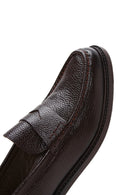 Erkek Kahverengi Deri Klasik Loafer | Derimod