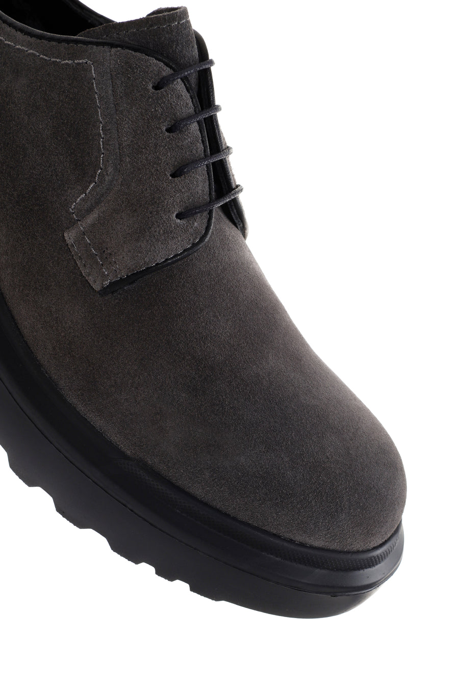 Men's Gray Suede Leather Casual Shoes