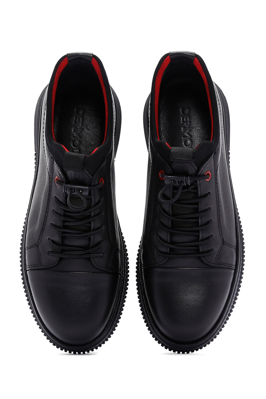 Men's Black Leather Sneaker