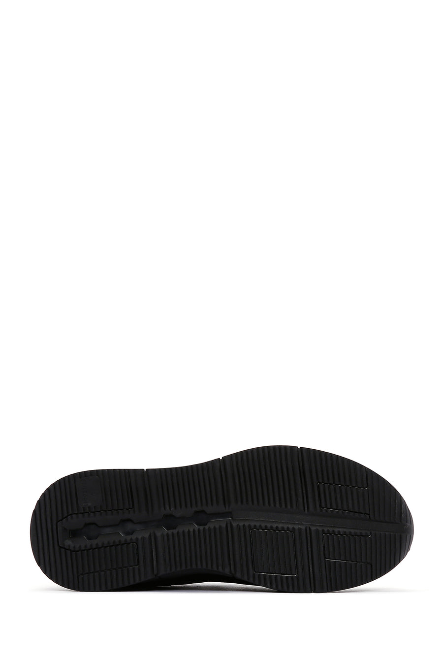 Men's Black Nubuck Leather Detailed Sneaker