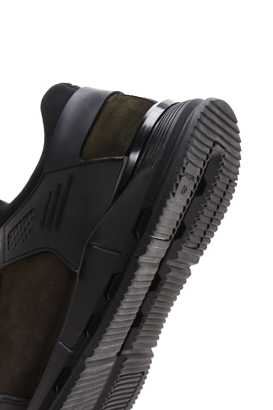 Erkek Haki Nubuk Deri Detaylı Sneaker