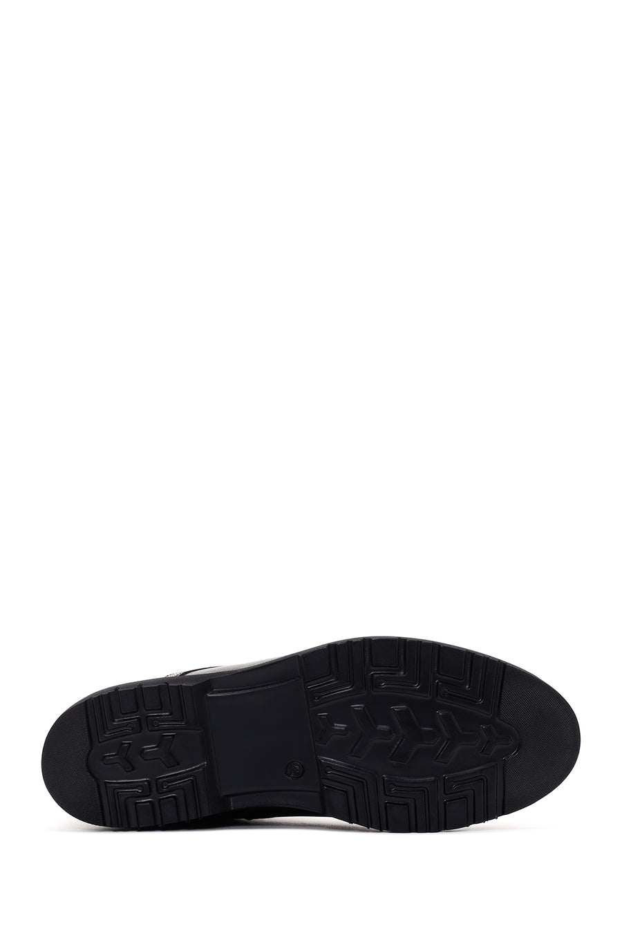 Men's Black Zippered Casual Leather Boots