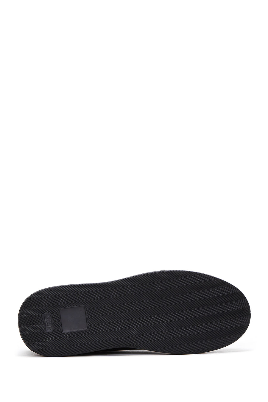 Men's Navy Blue Leather Thick Soled Sneaker
