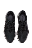 Men's Green Leather Sneaker | Derimod