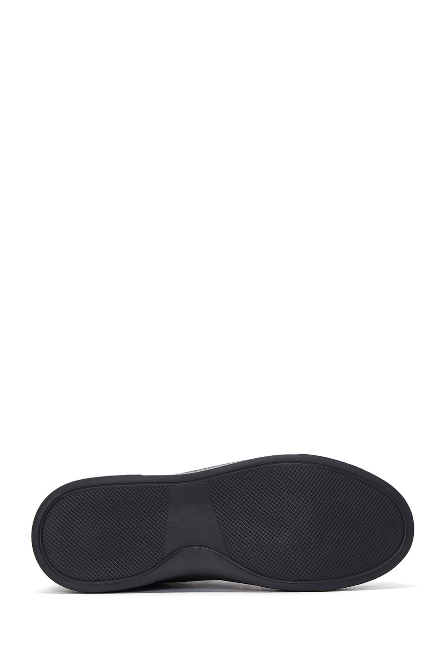 Men's Navy Blue Leather Thick Soled Sneaker