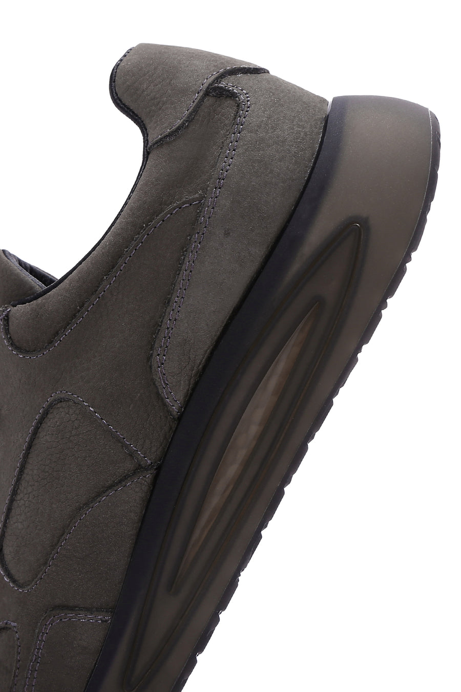 Men's Gray Nubuck Leather Sneaker