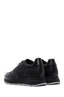 Erkek Siyah Deri Casual Sneaker | Derimod