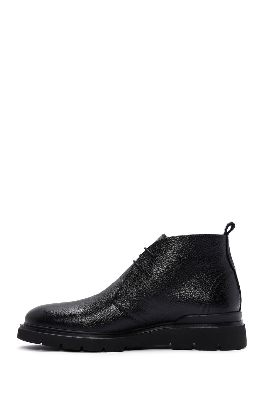 Men's Black Leather Casual Boots