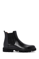 Men's Black Leather Chelsea Boots | Derimod