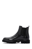 Men's Black Leather Chelsea Boots | Derimod