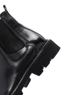 Men's Black Leather Chelsea Boots | Derimod
