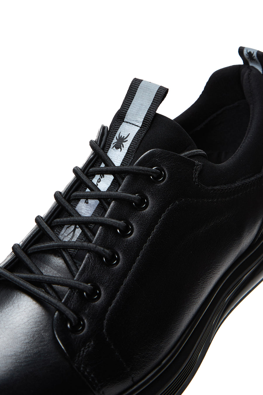 Erkek Siyah Deri Casual Sneaker