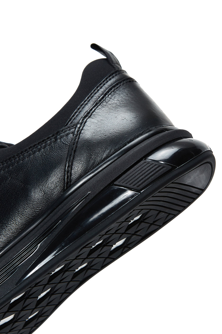 Erkek Siyah Deri Casual Sneaker