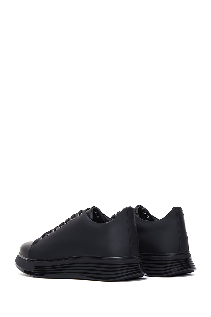Erkek Siyah Deri Sneaker