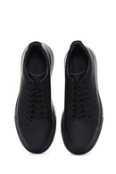 Erkek Siyah Deri Sneaker | Derimod