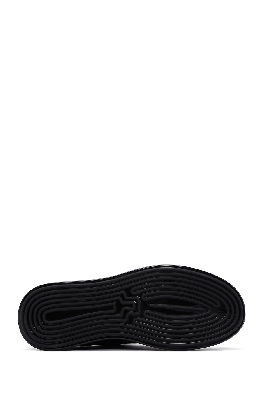Men's Black Leather Detailed Sneaker