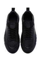 Erkek Siyah Deri Sneaker | Derimod