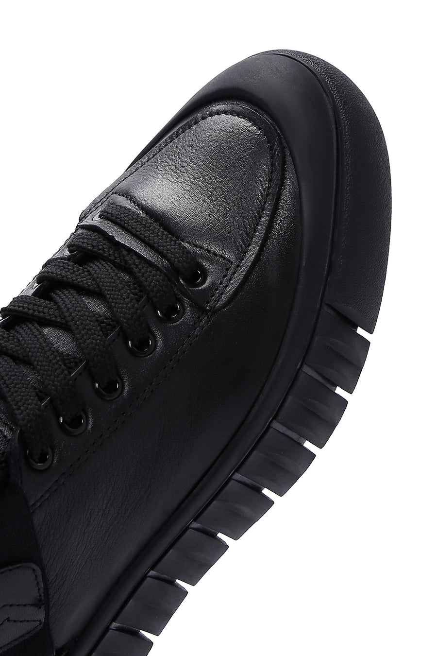 Erkek Siyah Deri Sneaker