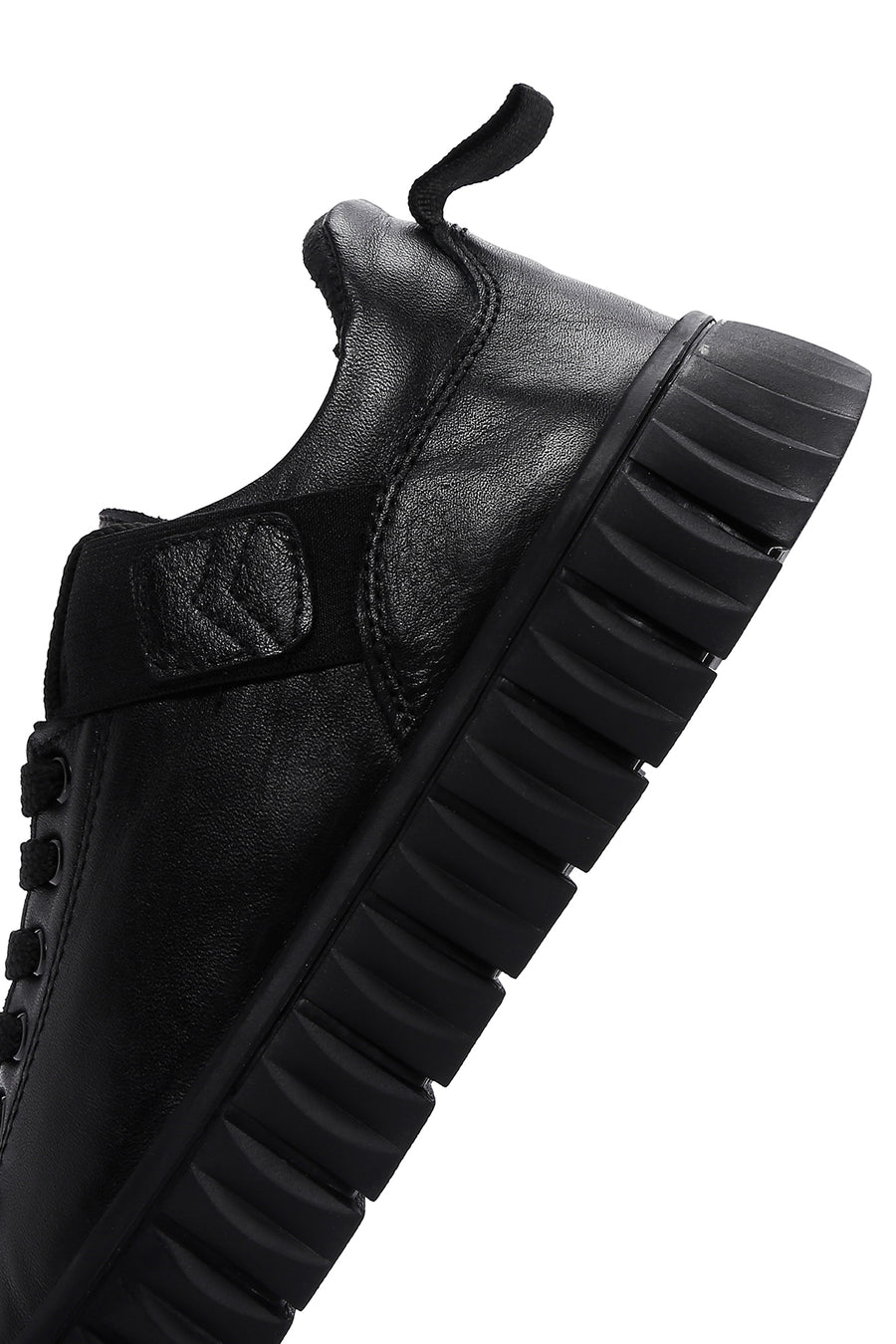 Erkek Siyah Deri Sneaker