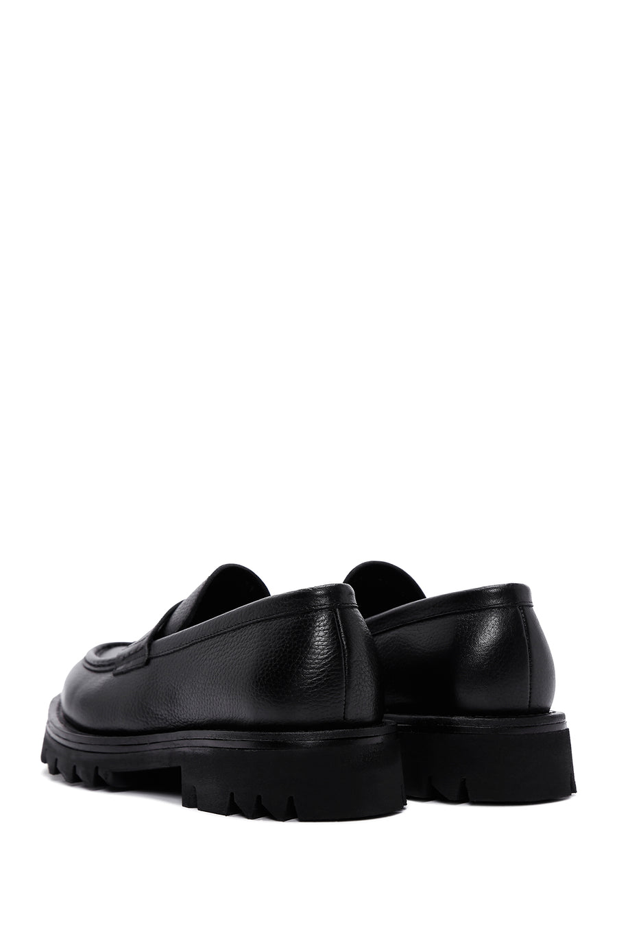 Erkek Siyah Deri Casual Loafer