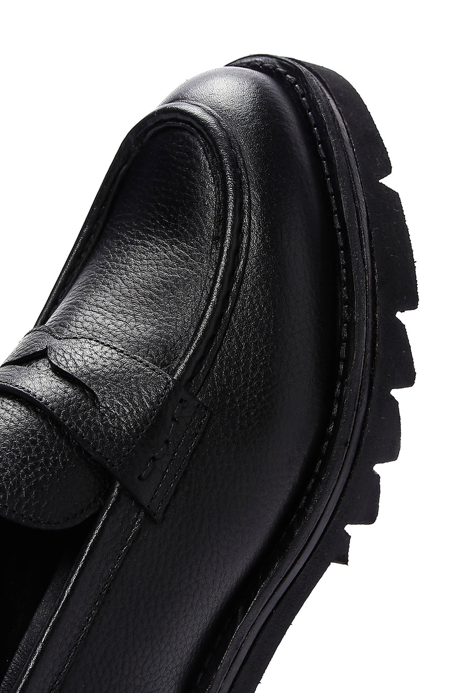Erkek Siyah Deri Casual Loafer