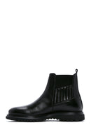 Men's Black Leather Chelsea Boots | Derimod