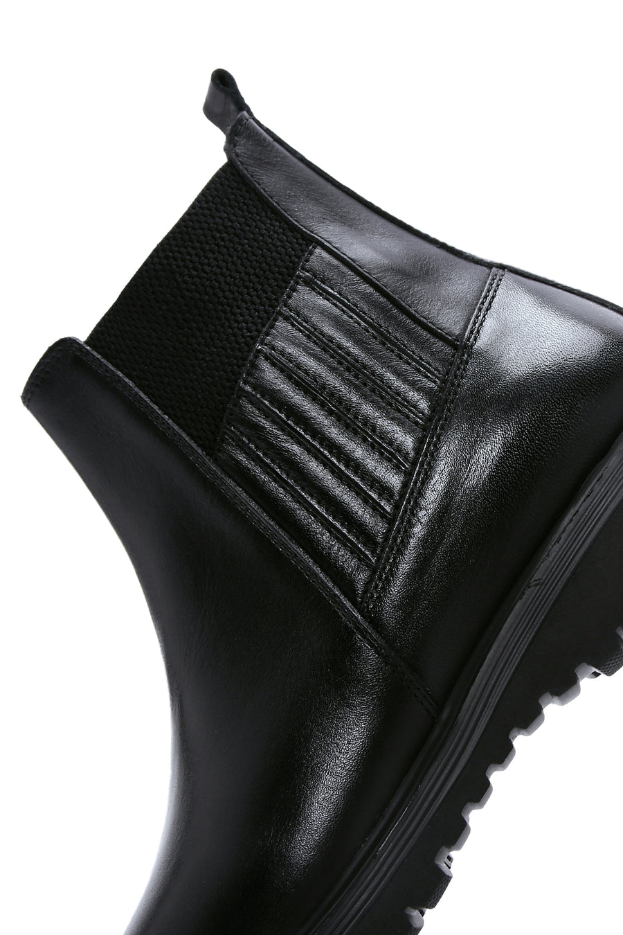 Men's Black Leather Chelsea Boots