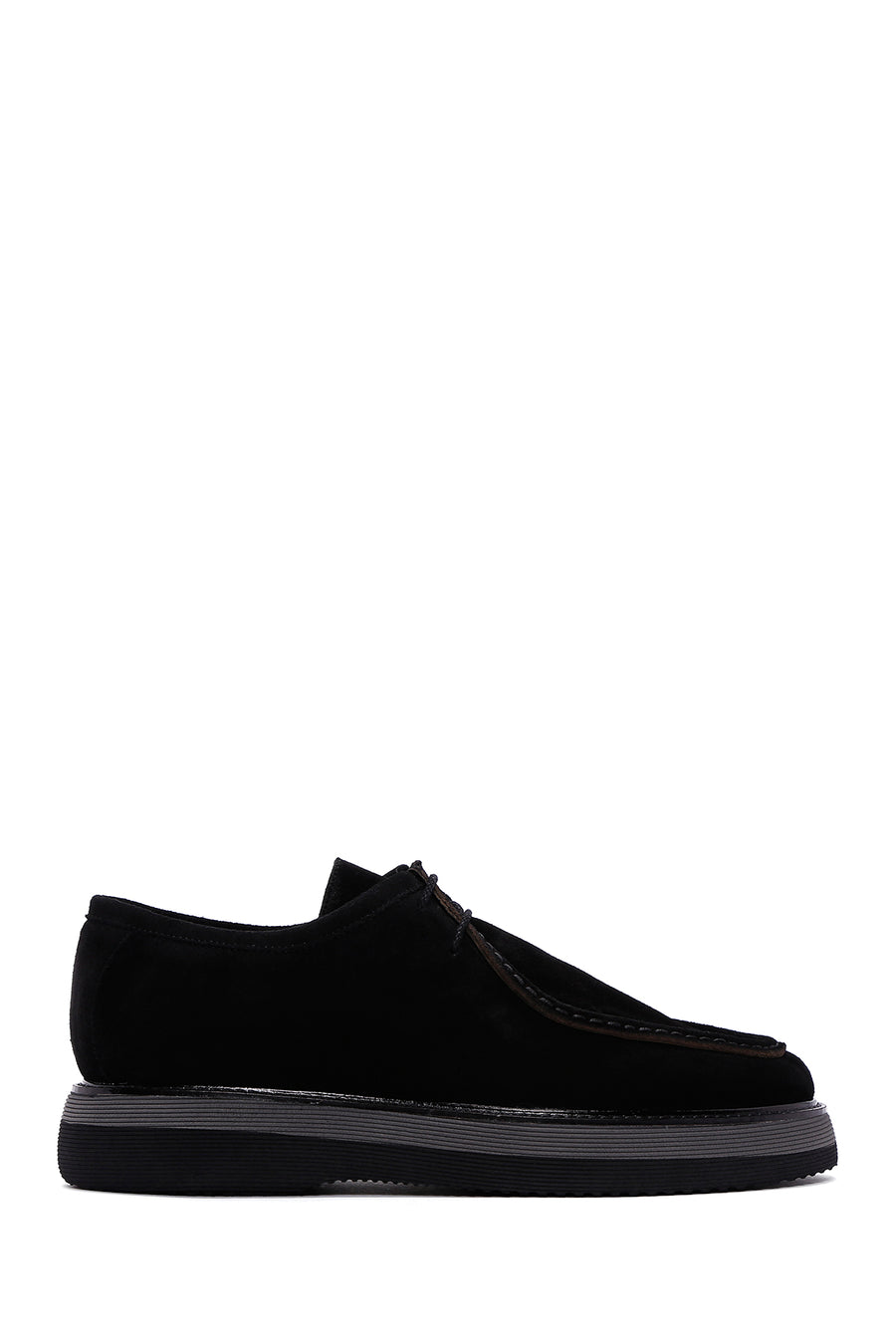 Men's Black Suede Leather Casual Shoes 23WFD638210 | Derimod