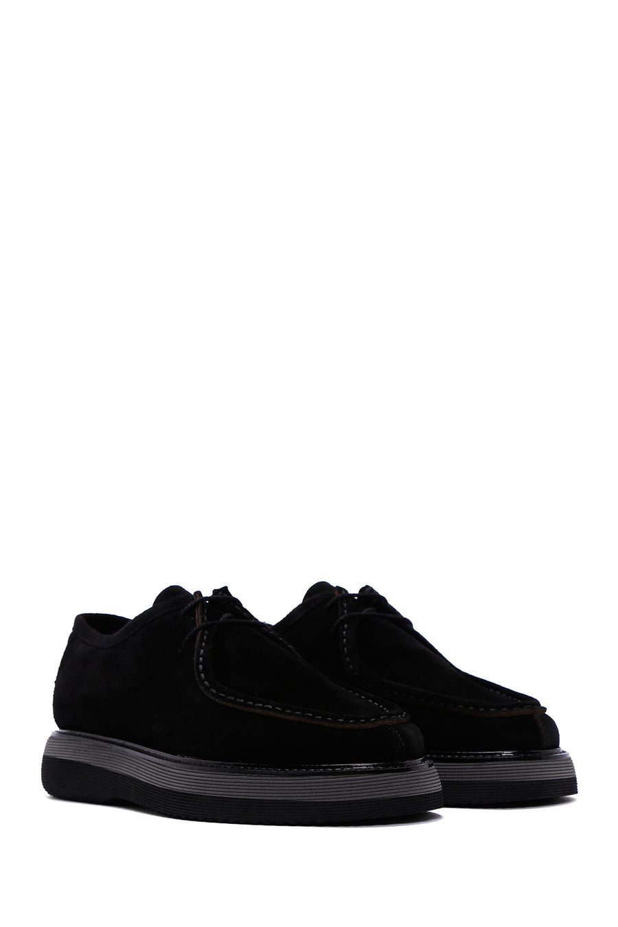 Men's Black Suede Leather Casual Shoes